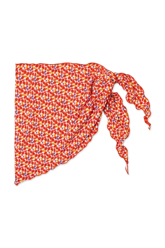 Carla Sarong Poppy Print