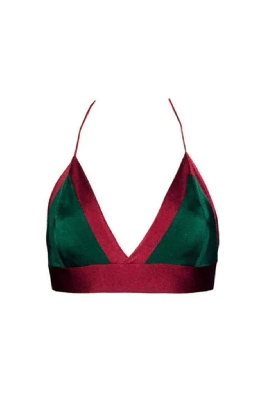 Audrey ruby emerald top